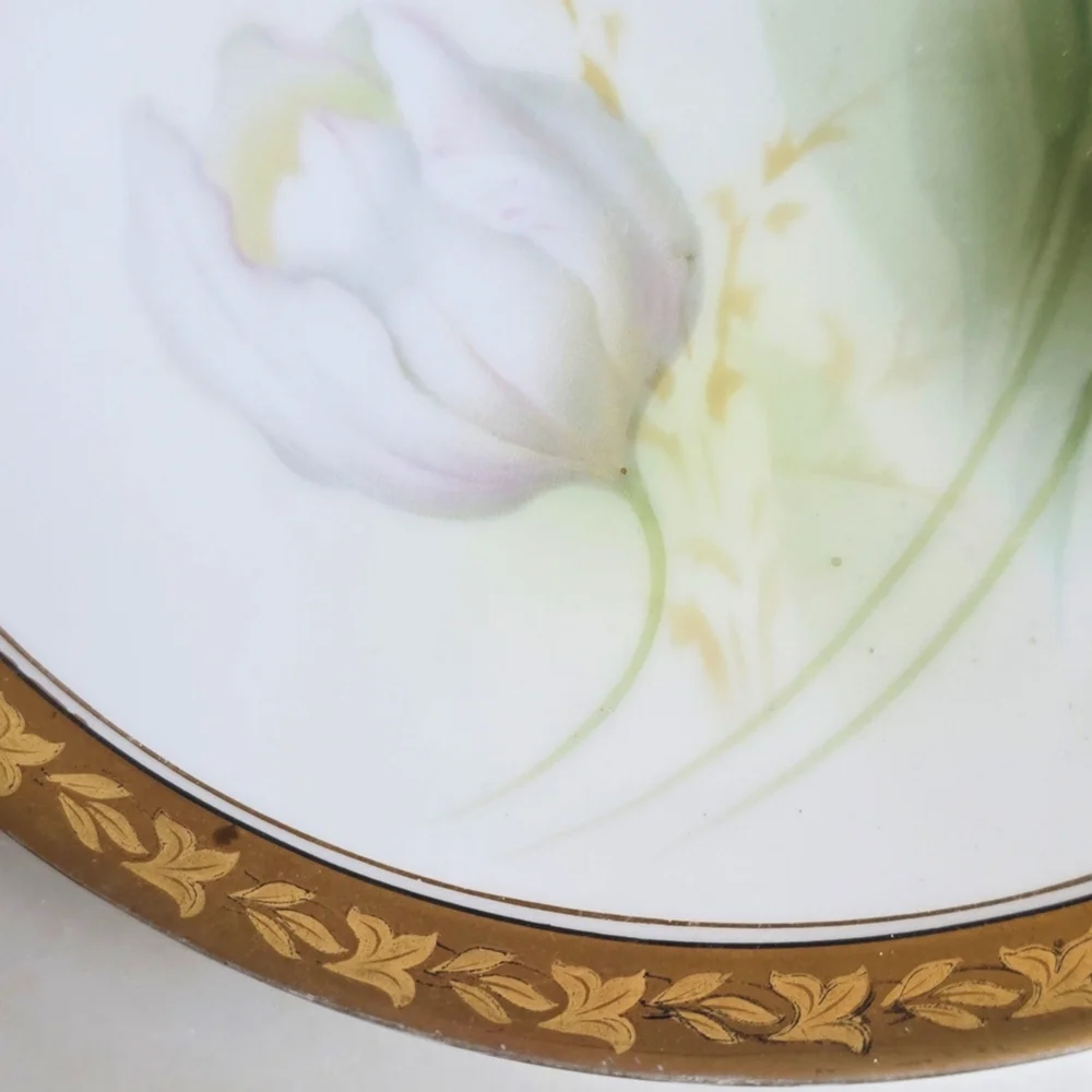 Vintage China RS Germany Tulips with Gold Leaf Edge - Picture 4 of 8
